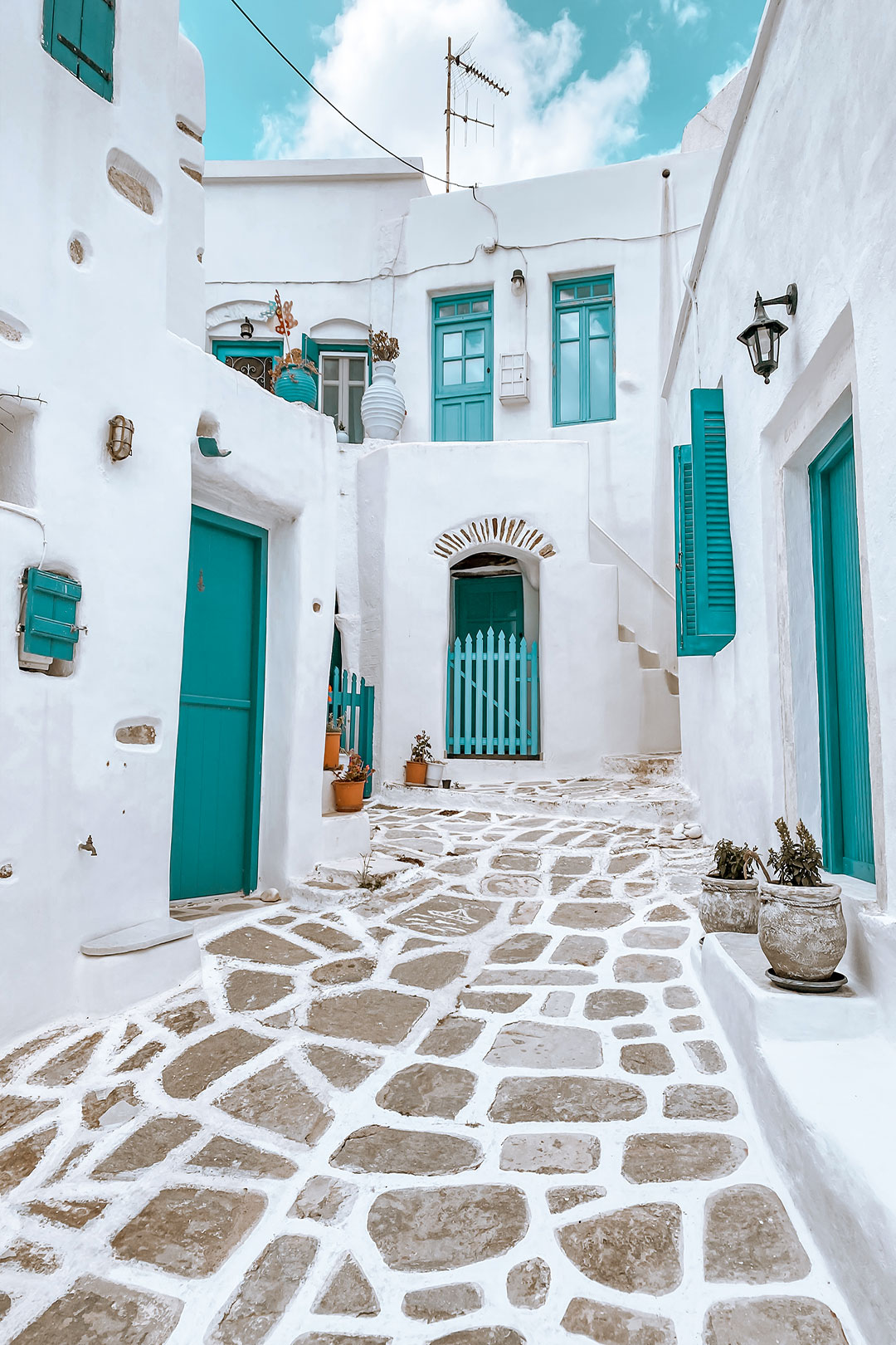 Village de lefkes à Paros