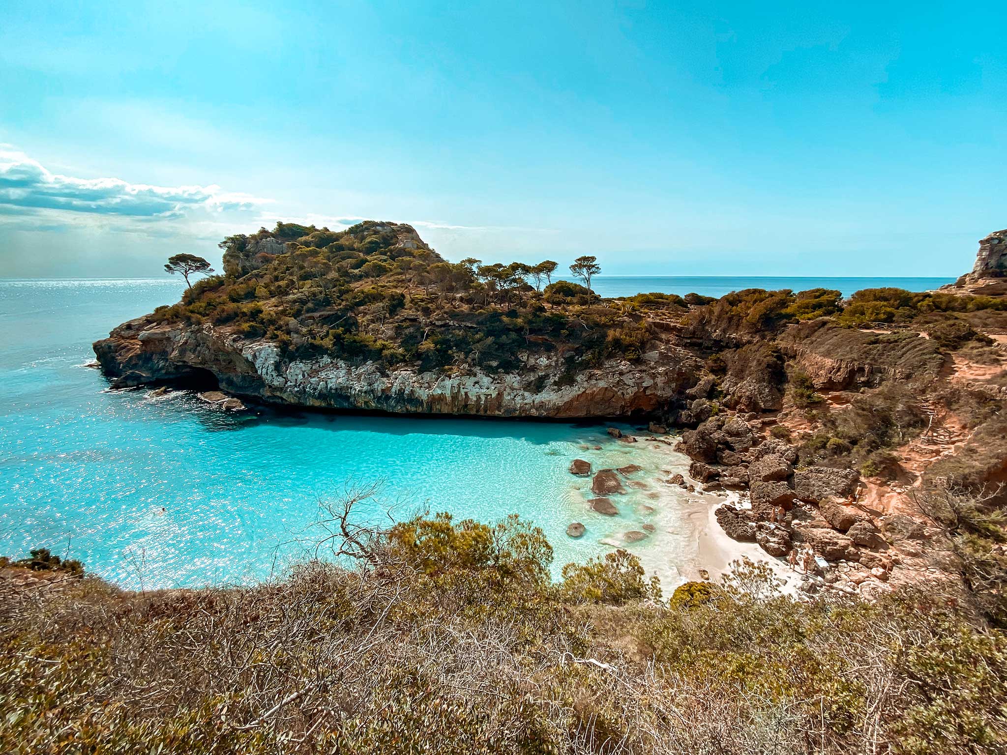la plus belle crique de majorque : calo del moro