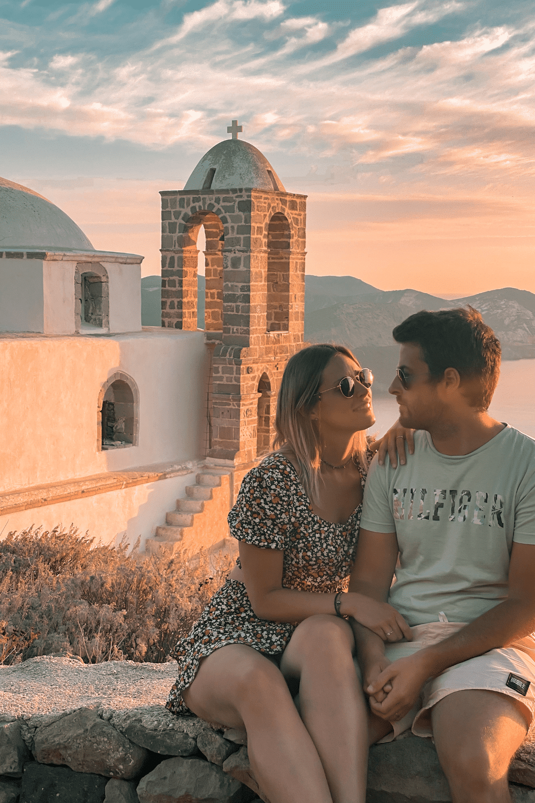 coucher de soleil à plaka