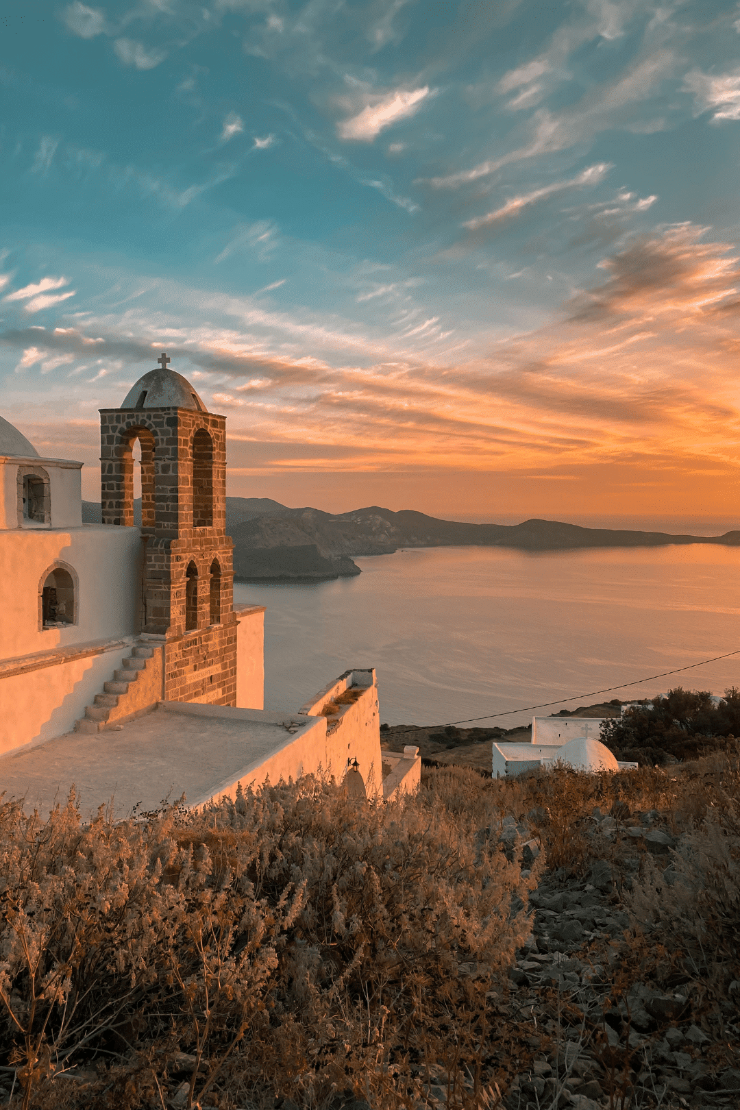 coucher de soleil à plaka
