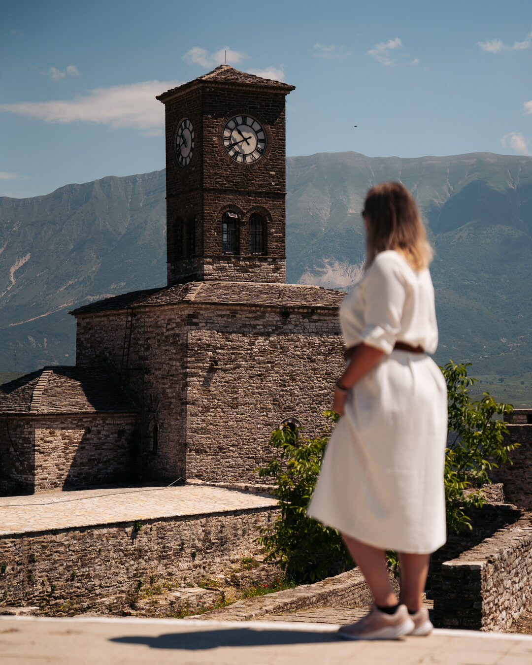 le clocher du chateau de gjirokaster