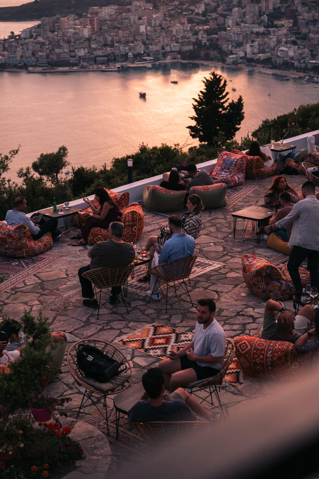 spot coucher du soleil a Saranda