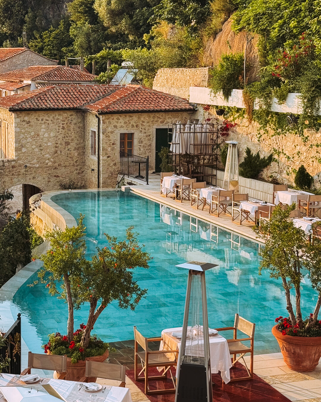 restaurant de l'hotel zoe horra a dhermi
