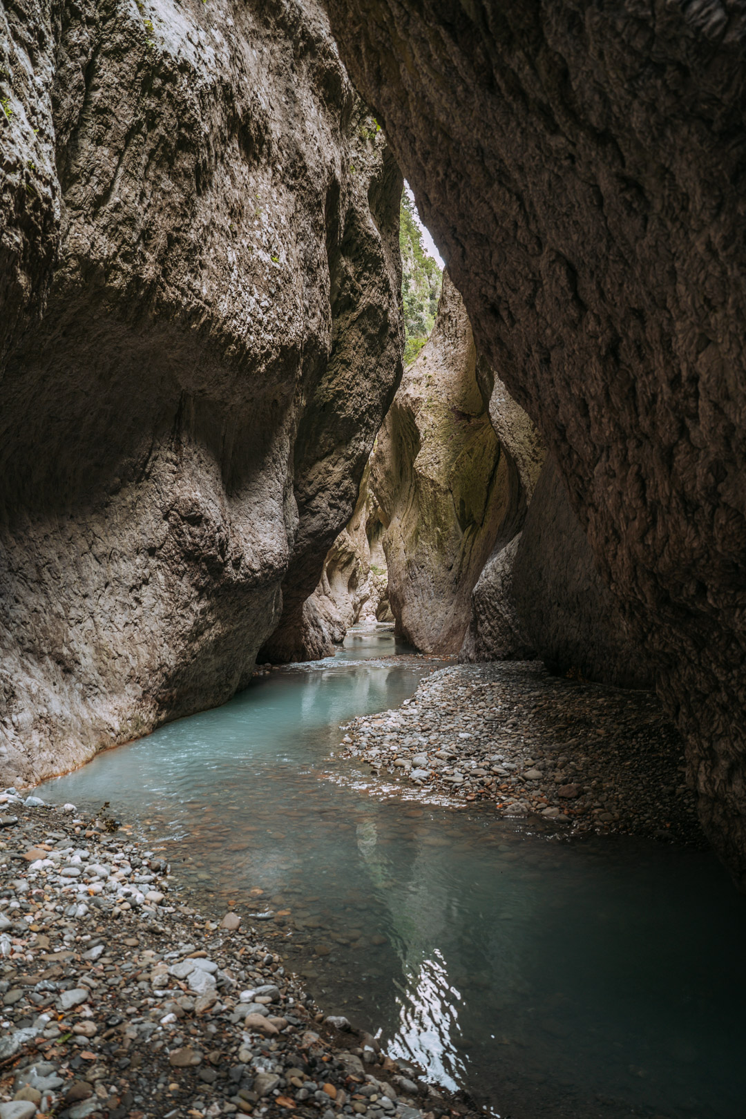 le canyon de holta en albanie