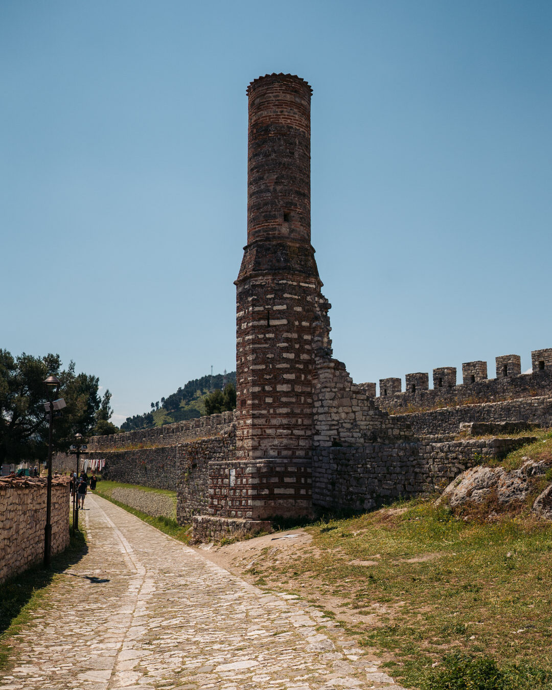 la mosquée rouge dans le chateau de berat