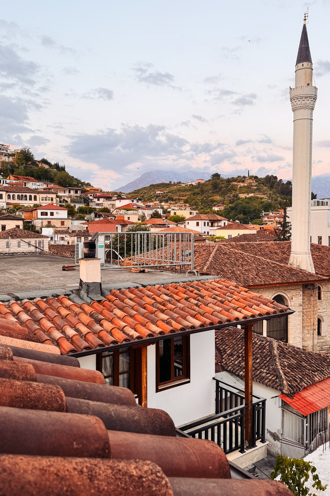 vue depuis notre hotel a berat