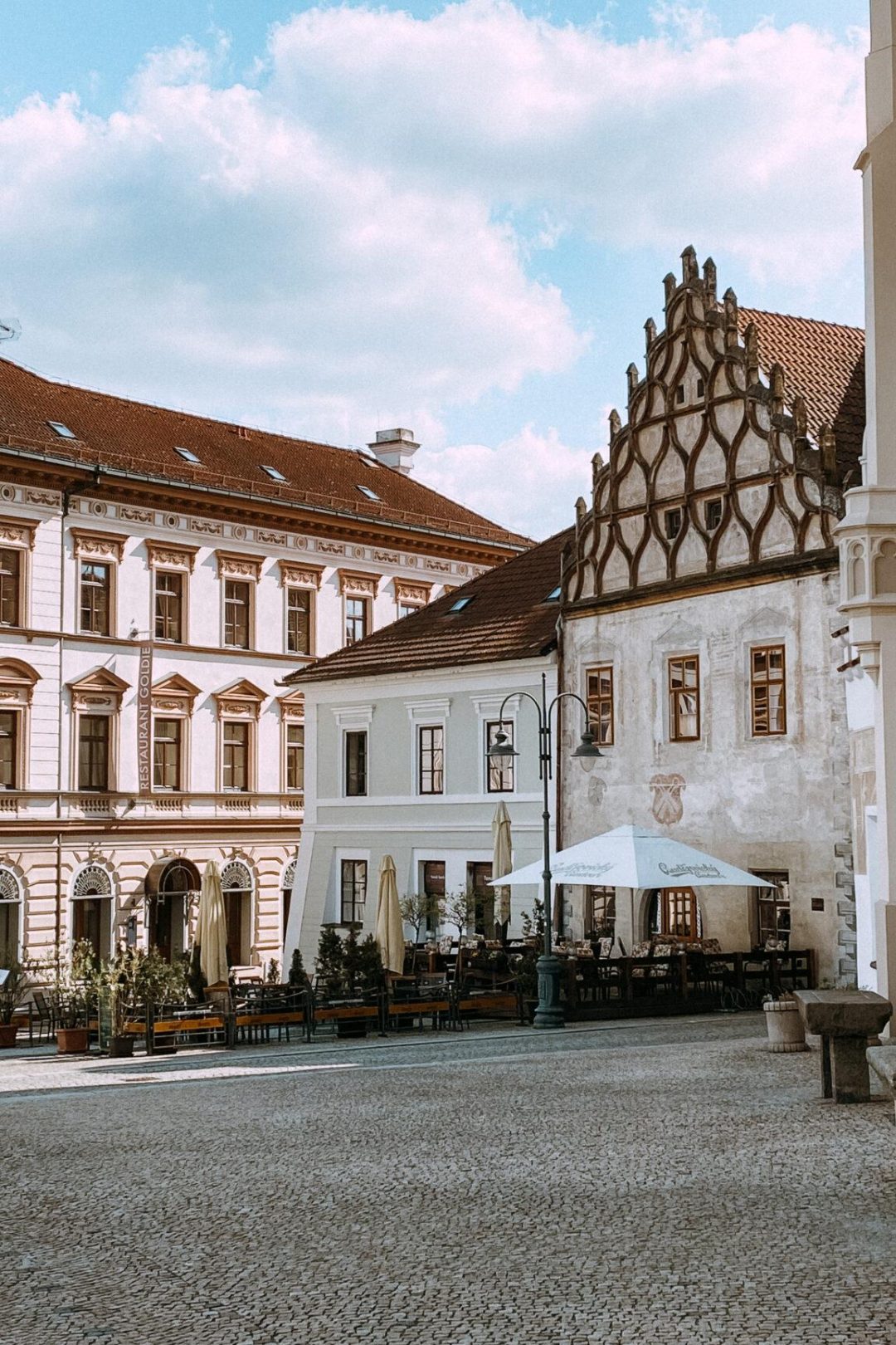centre ville de Tabor en république tchèque