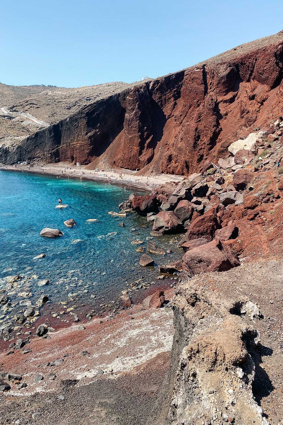 les plages de santorin